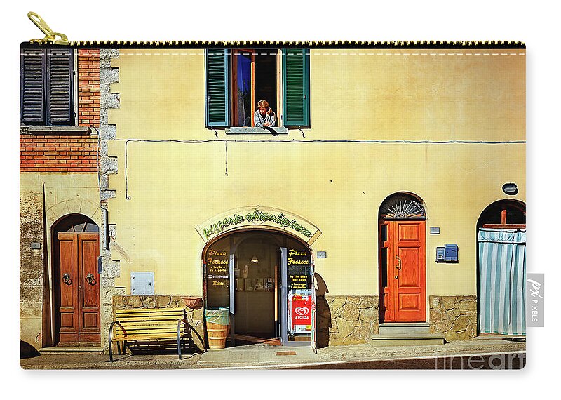 Italy Zip Pouch featuring the photograph Morning Wake Up by Craig J Satterlee