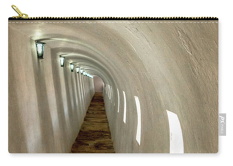 Havana Cuba Carry-all Pouch featuring the photograph Morro Castle Hallway by Tom Singleton