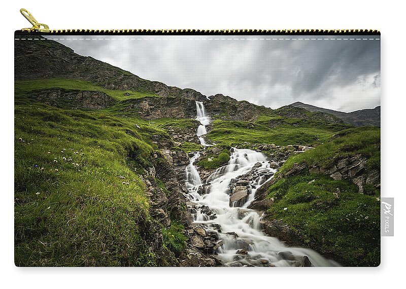 Tranquility Zip Pouch featuring the photograph Mountain Creek by Sisifo73photography By Marco Romani