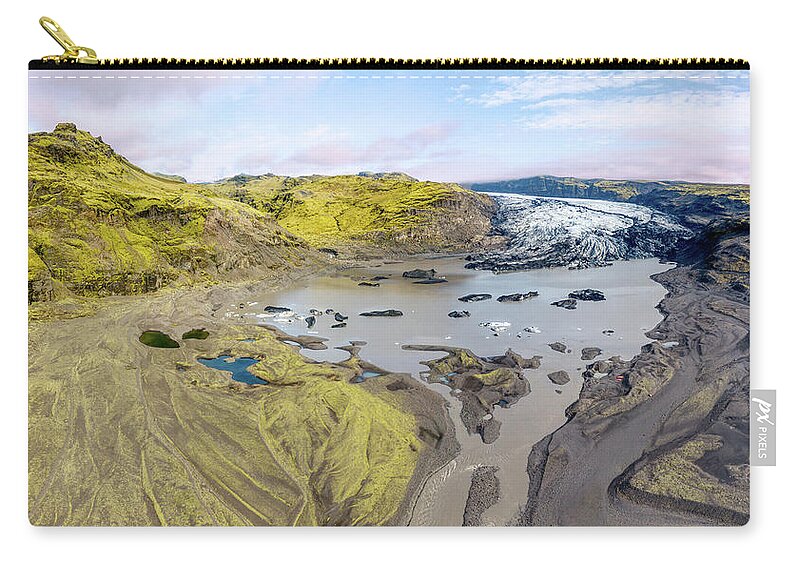 David Letts Carry-all Pouch featuring the photograph Mountain Glacier by David Letts