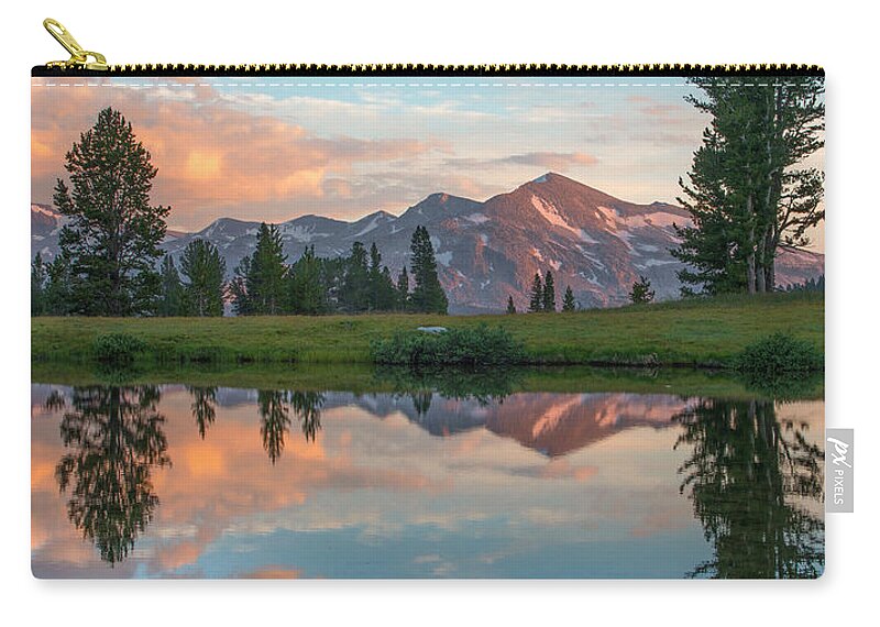 00574864 Zip Pouch featuring the photograph Mt. Dana Reflection, Tioga Pass #4 by Tim Fitzharris