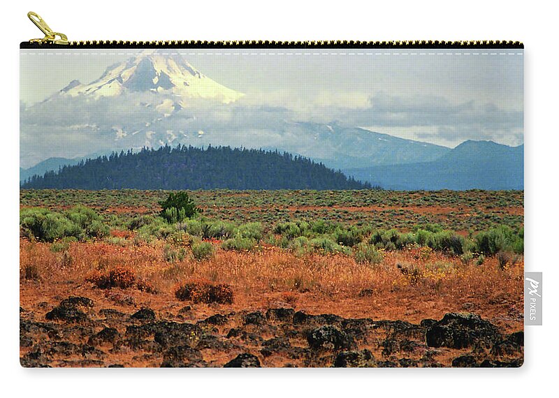 Tranquility Zip Pouch featuring the photograph Mt. Hood From The East by Photoviewplus
