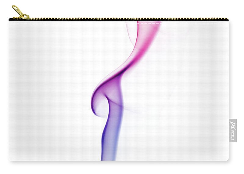 Curve Zip Pouch featuring the photograph Multicolor Smoke by Gm Stock Films