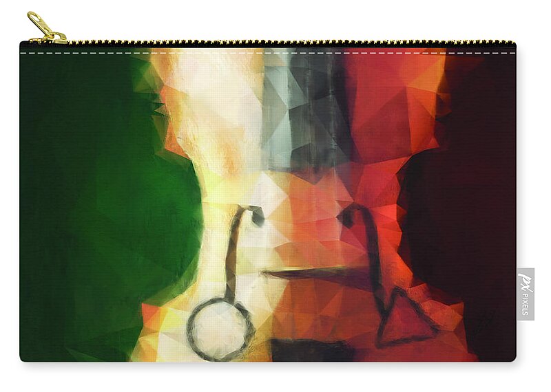 Muse Carry-all Pouch featuring the painting Muse by Vart Studio