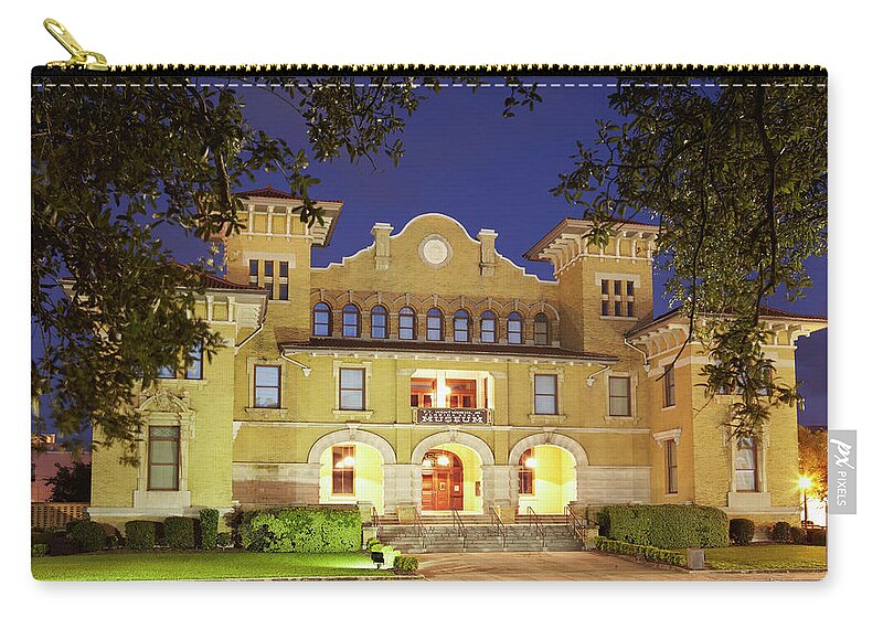 Estock Zip Pouch featuring the digital art Museum In Historic District by Richard Taylor