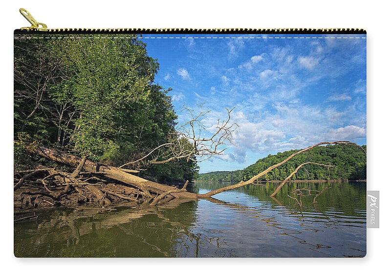 Water Zip Pouch featuring the photograph Myers Creek Morning by Alan Raasch