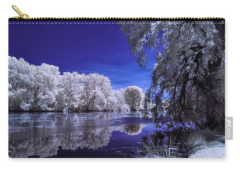  Carry-all Pouch featuring the photograph Mysteries of the Lagoon by John Roach