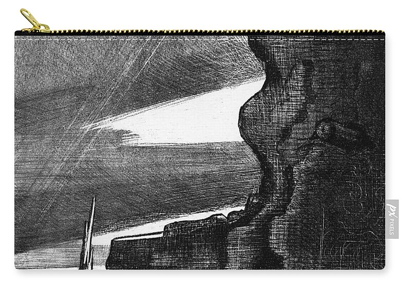 B1019 Zip Pouch featuring the painting Nash: Pillbox, 1918 by Paul Nash