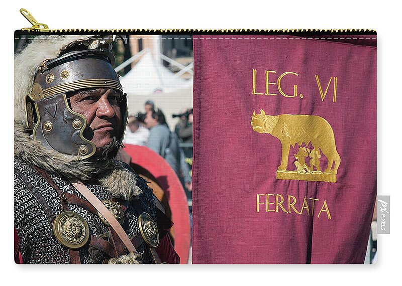 Rome Zip Pouch featuring the photograph Natale di Roma 1 by Claudio Maioli