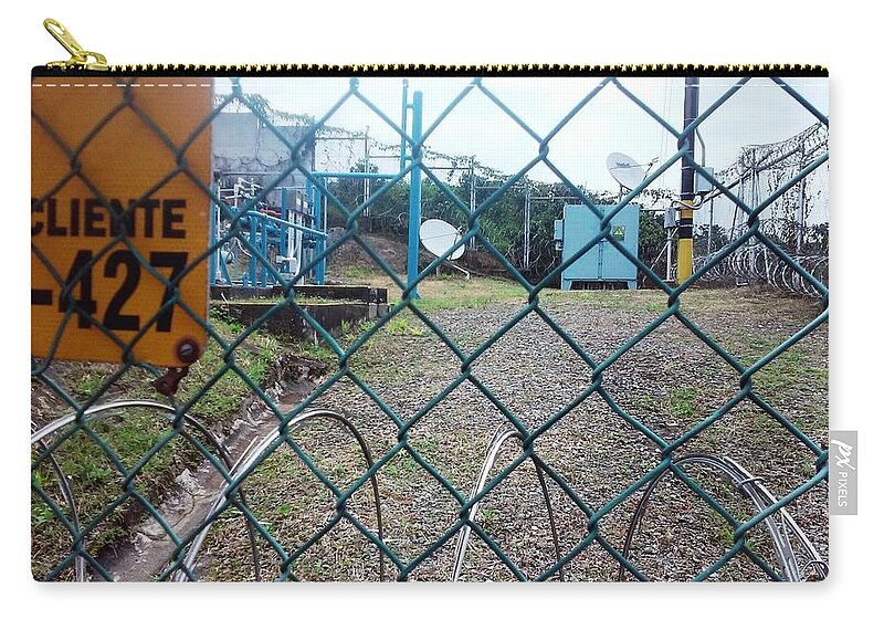  Zip Pouch featuring the photograph Natural Gas Distribution Station Plant by Nestor Cardona Cardona