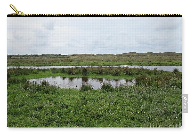 Path Zip Pouch featuring the photograph Near De Muy on Texel by Chani Demuijlder
