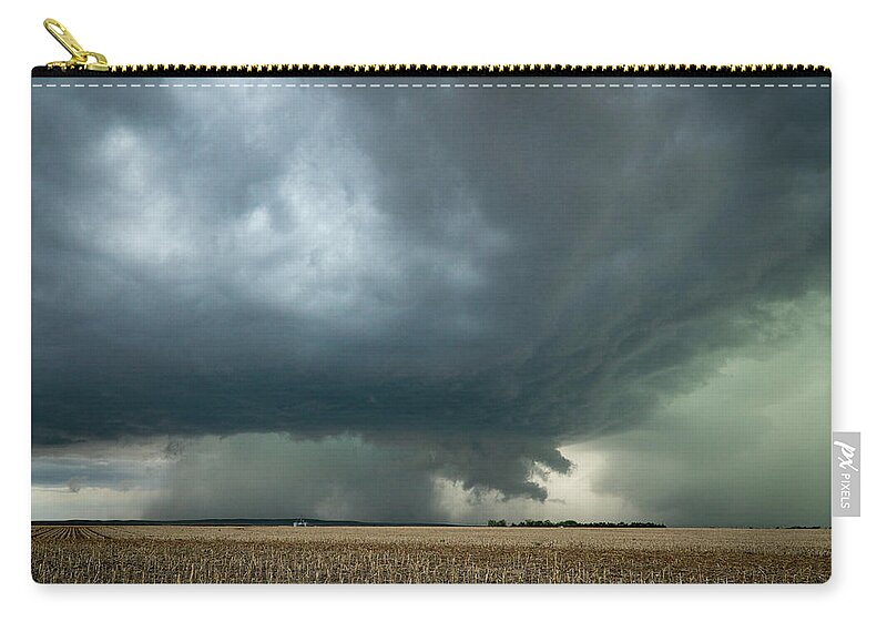 Supercell Carry-all Pouch featuring the photograph Nebraska Storm by Wesley Aston