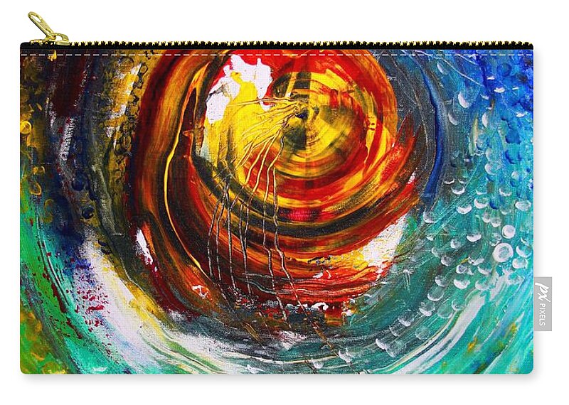 Abstract Carry-all Pouch featuring the painting Necessary Anchor by J Vincent Scarpace