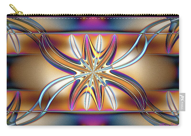  Zip Pouch featuring the digital art Nehemiah by Missy Gainer