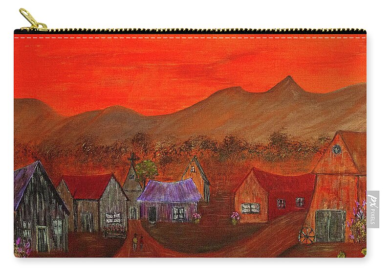 New Carry-all Pouch featuring the painting New Mexico Dreaming by Randy Sylvia