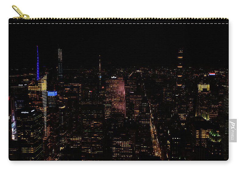 Chrysler Building Zip Pouch featuring the photograph New York City Fifth Ave by Crystal Wightman