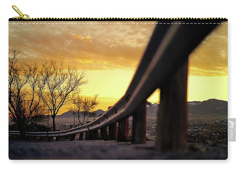 Tranquility Zip Pouch featuring the photograph Night And Day by Mark A Paulda