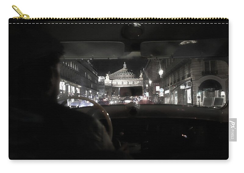 Light Zip Pouch featuring the photograph Night Tour in Paris by Portia Olaughlin