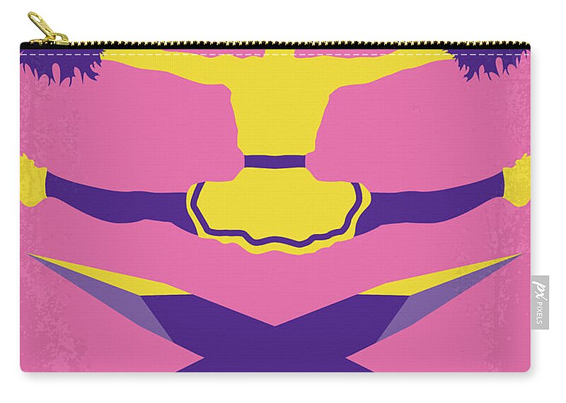 Buffy The Vampire Slayer Zip Pouch featuring the digital art No1058 My Buffy the Vampire Slayer minimal movie poster by Chungkong Art