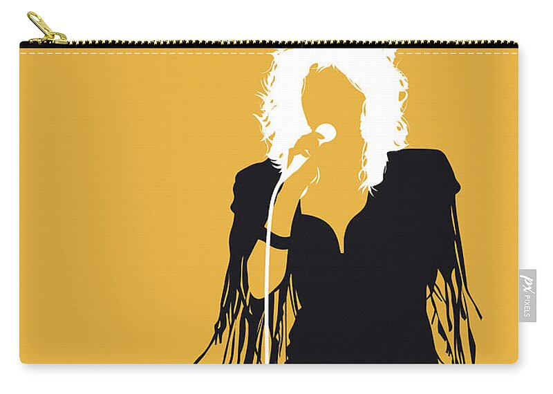 Bonnie Zip Pouch featuring the digital art No264 MY Bonnie Tyler Minimal Music poster by Chungkong Art
