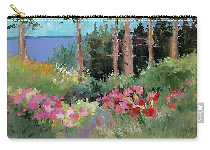 Coastal Carry-all Pouch featuring the painting Northern Summer by Jane Slivka