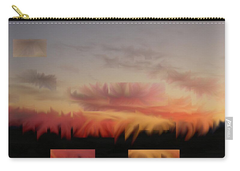 Richard Reeve Zip Pouch featuring the digital art Occasus Obscurus by Richard Reeve