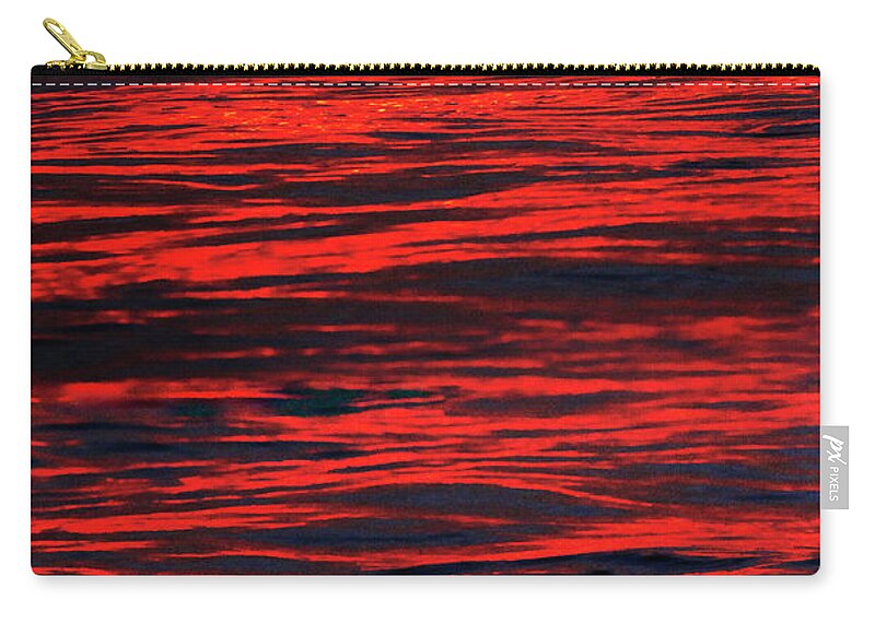Abstract Zip Pouch featuring the photograph Ocean abstract by Tony Cordoza
