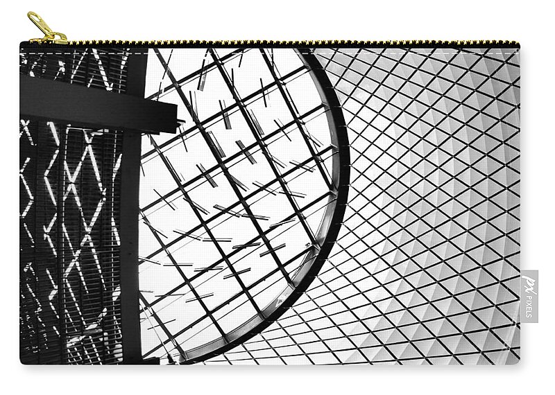 Patterns Carry-all Pouch featuring the photograph Oculus and Sky Reflector Net by Steve Ember