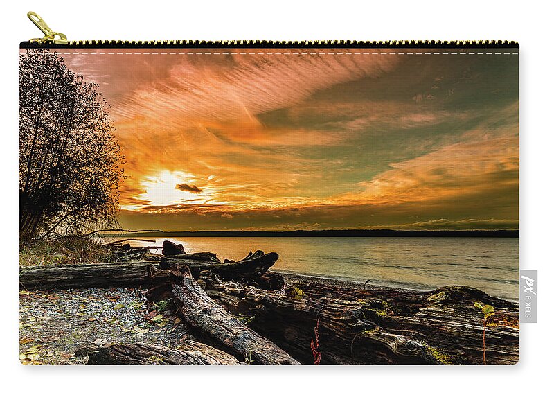 Landscapes Zip Pouch featuring the photograph Odyssey by Larry Waldon