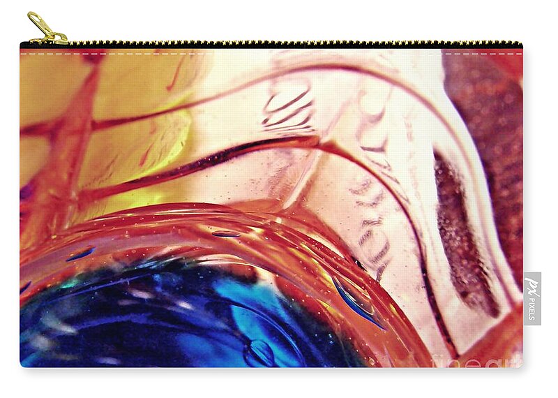 Oil Zip Pouch featuring the photograph Oil and Water 26 by Sarah Loft