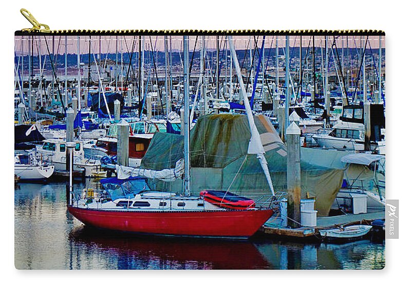 Old Zip Pouch featuring the photograph Old Fishermans Wharf Monterey Study 10 by Robert Meyers-Lussier