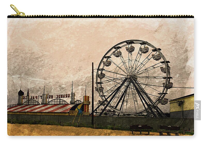 Old Orchard Beach Zip Pouch featuring the photograph Old Orchard Beach by Norma Warden