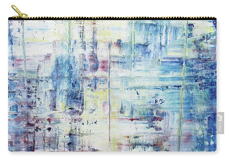 Derek Kaplan Carry-all Pouch featuring the painting Opt.29.18 'A Place To Rest' by Derek Kaplan