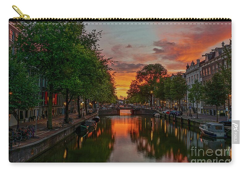 Amsterdam Zip Pouch featuring the photograph Orange Delight by Brian Kamprath