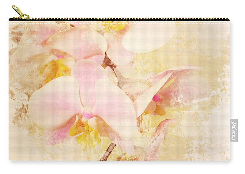 Phalaenopsis Zip Pouch featuring the photograph Orchids by Angie Tirado