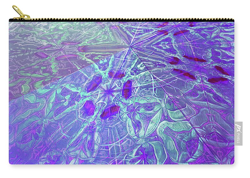 Five Sided Zip Pouch featuring the painting Organica by Jeremy Robinson