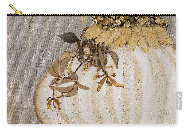 Ornament Carry-all Pouch featuring the painting Ornament I by Patricia Pinto