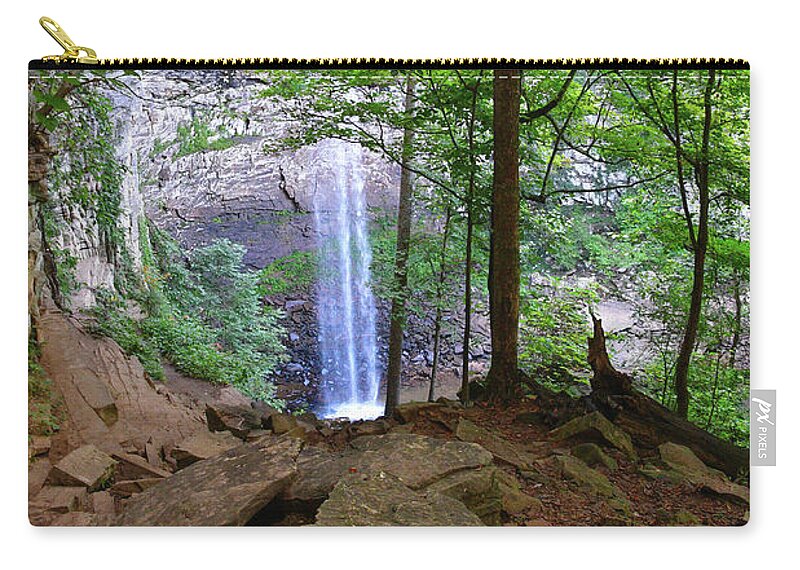 Tennessee Zip Pouch featuring the photograph Ozone Falls 2 by Phil Perkins