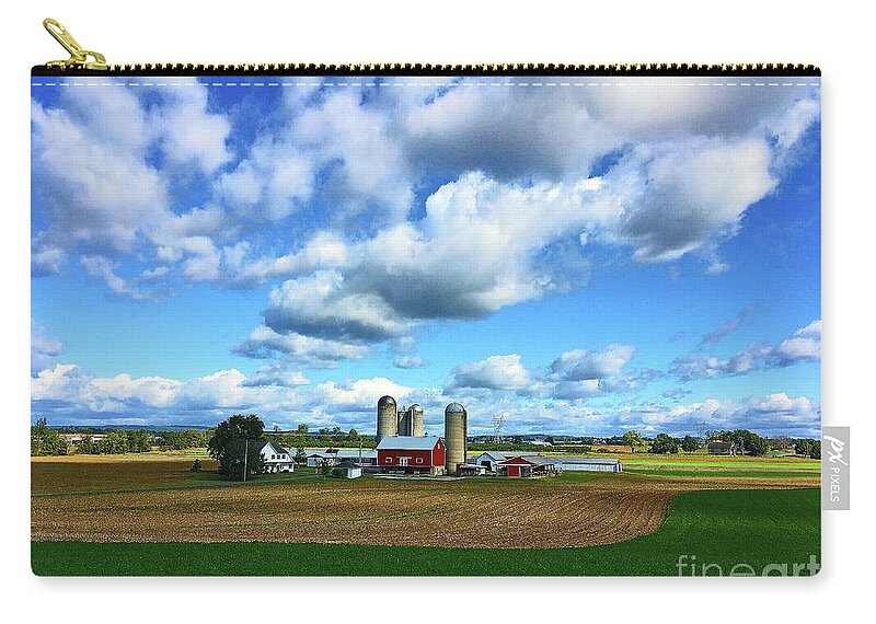 Pennsylvania Zip Pouch featuring the photograph Pennsylvania Farmland by Eunice Warfel