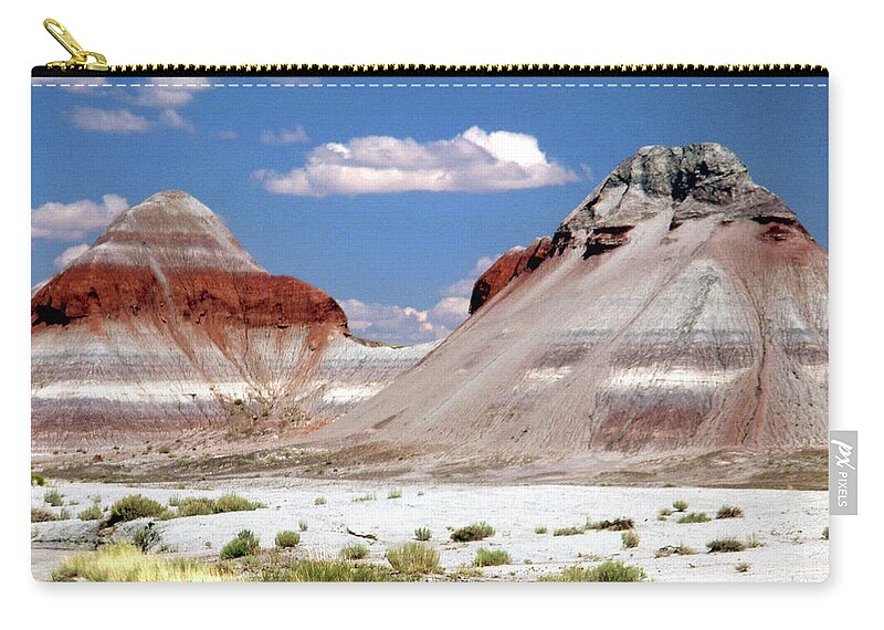 Painted Desert Zip Pouch featuring the photograph Painted Desert by Jerry Griffin
