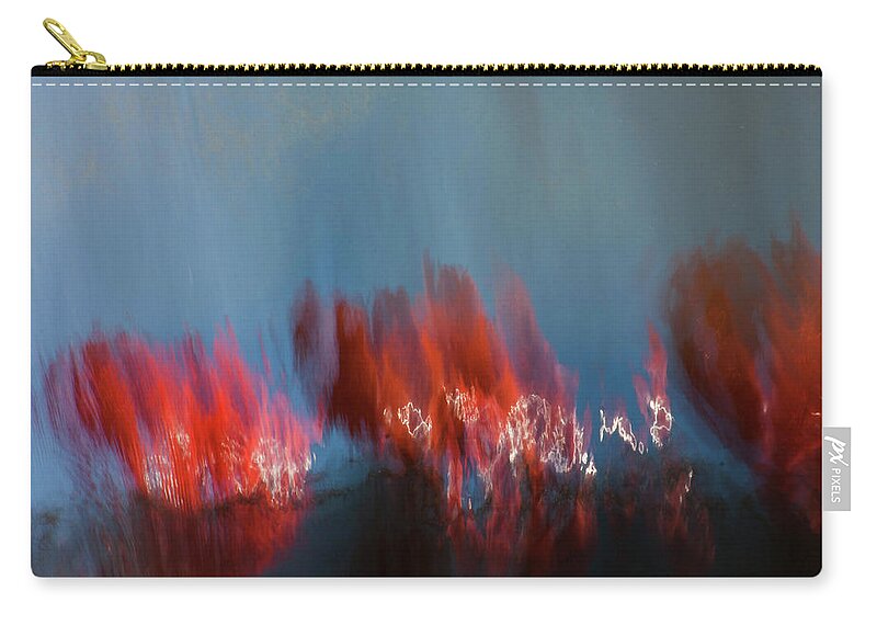  Zip Pouch featuring the photograph Painting fuccia by Mache Del Campo