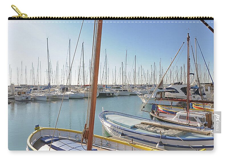Tranquility Zip Pouch featuring the photograph Palavas-les-flots, The Sharp by P. Eoche