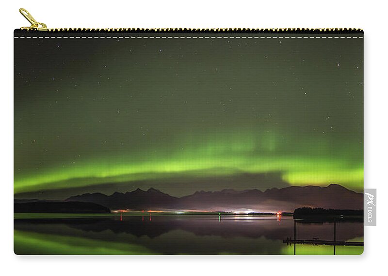 Northern Lights Carry-all Pouch featuring the photograph Pano from N. Douglas by David Kirby