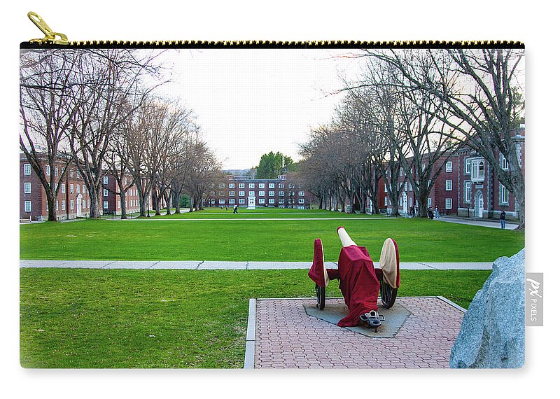 Norwich University Parade Ground Zip Pouch featuring the photograph Parade Ground at Norwich University by Jeff Folger