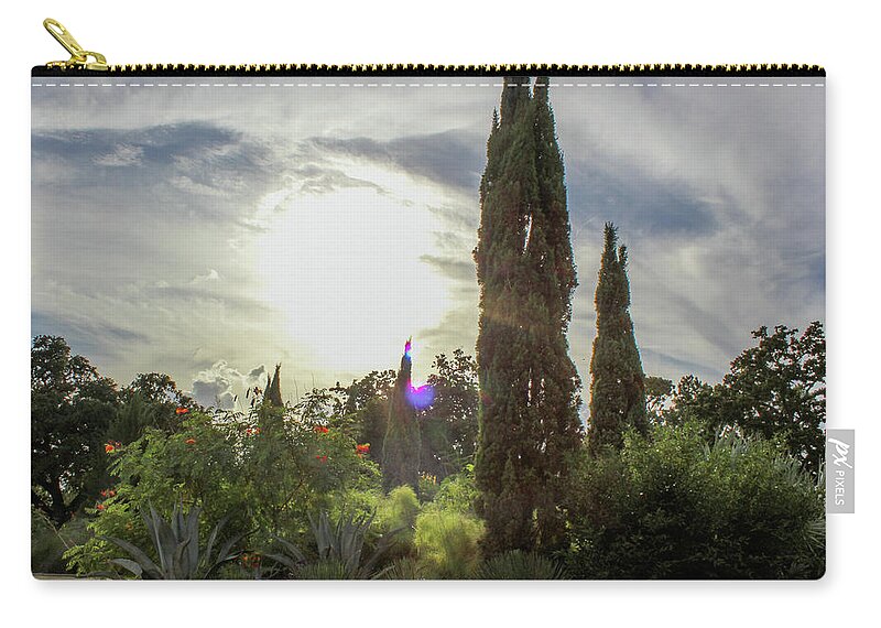 Sunset Nature Photography Landscape Zip Pouch featuring the photograph Park Sunset by Rocco Silvestri