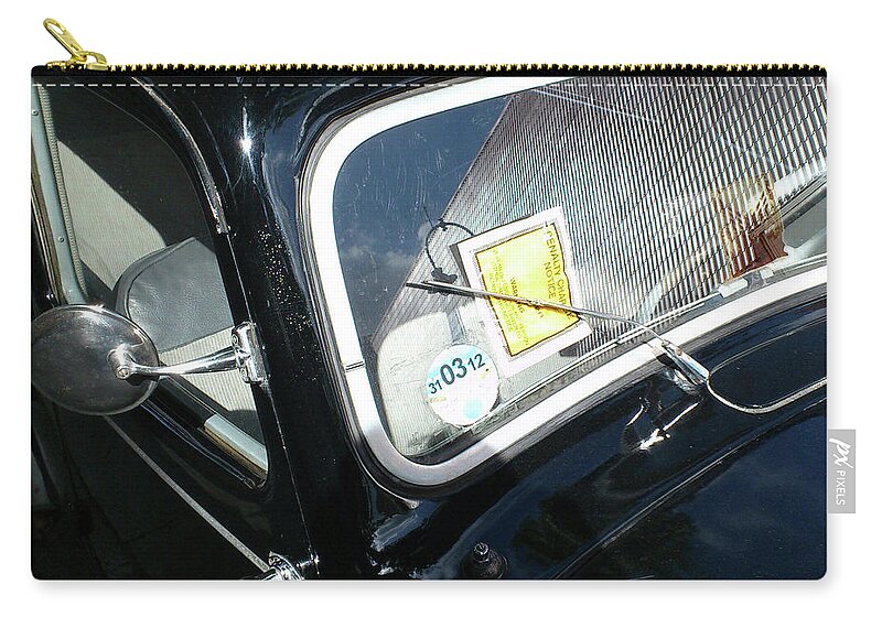Outdoors Zip Pouch featuring the photograph Parking Ticket by Richard Newstead