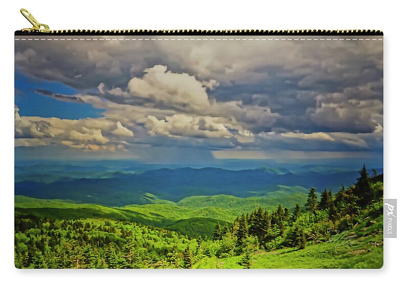 Blue Ridge Parkway Zip Pouch featuring the photograph Parkway View by Meta Gatschenberger