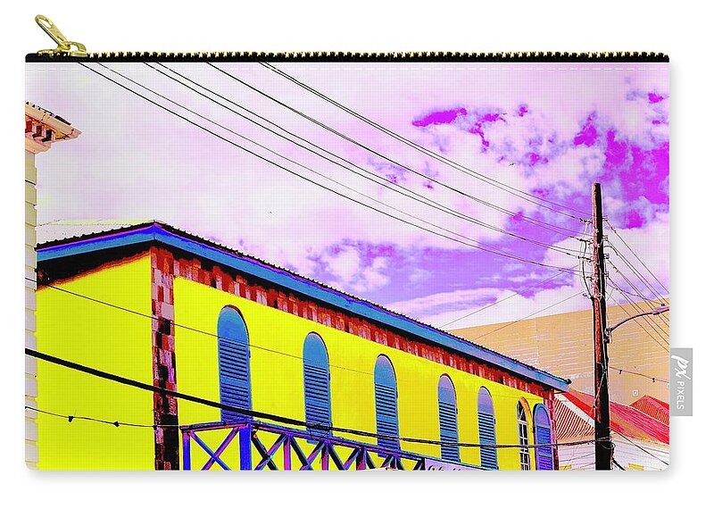 Abstract Zip Pouch featuring the photograph Party Lights Too by Debra Grace Addison