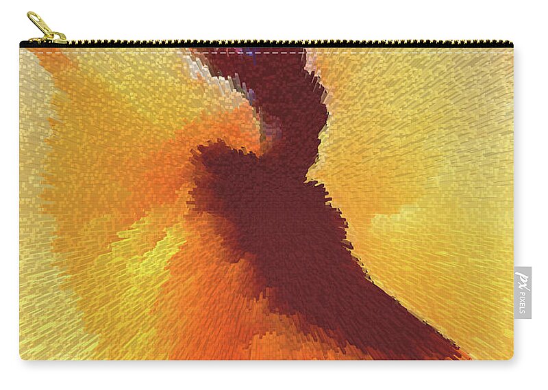 Passion Zip Pouch featuring the digital art Passion by Alex Mir