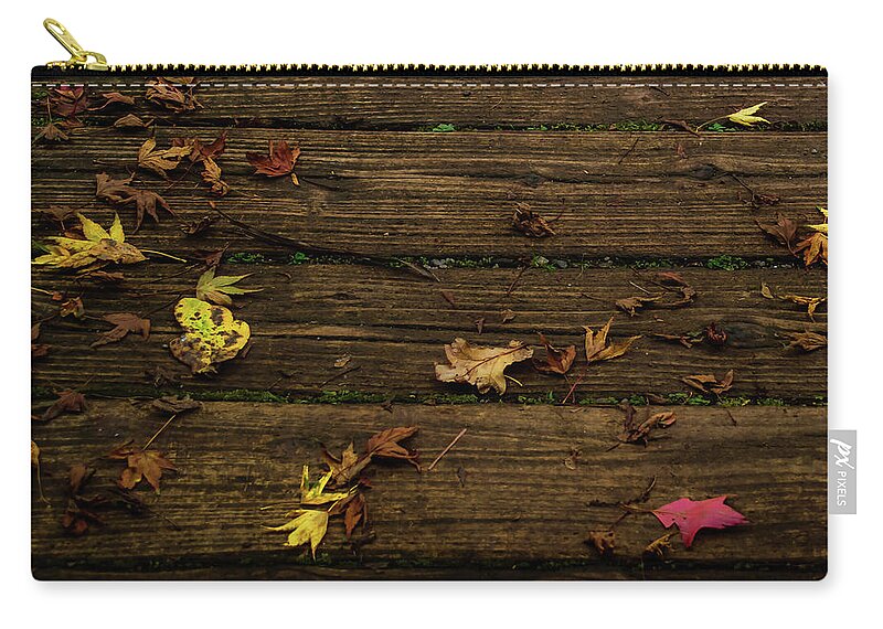 Tree Zip Pouch featuring the photograph Path of Autumn by Christopher Maxum